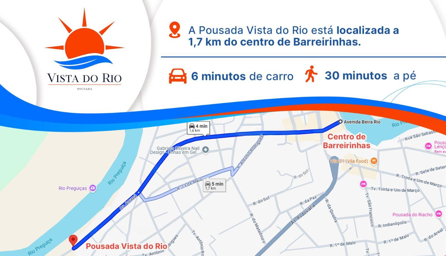 Pousada Clube Vista Do Rio Барейриняс Екстериор снимка